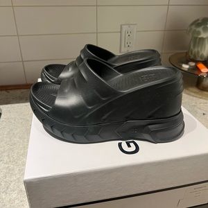 Givenchy Marshmallow rubber platform wedge mules